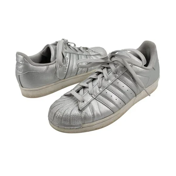 adidas gazelle silver green womens adidas Superstar II Chrome Womens Lifestyle Shoes Silver Metallic White  Grey KH9020 – Shoe Palace